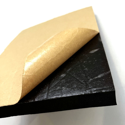NBR personalizado PVC Hoja de espuma de aluminio de papel adhesivo de aislamiento de una sola cara de caucho