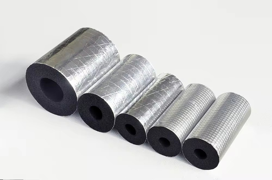 Tubo de espuma de NBR de aislamiento de células cerradas de nitrilo impermeable para tuberías de cobre