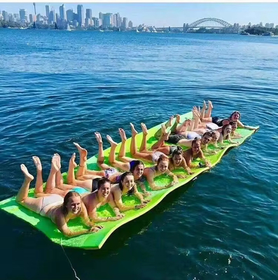 13x5 pies de agua flotante colchón fácil de rodar Xpe espuma colchón de natación