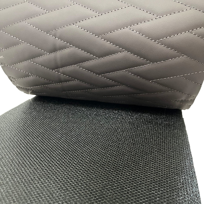Cuero de PVC bordado con soporte de espuma Xpe para hacer sofás