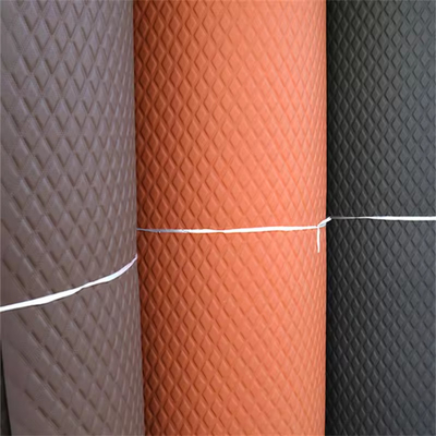Embroidery Cubierta de PVC de cuero sintético artificial con esponja para la cubierta del asiento del automóvil