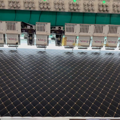 Rolos de esponja de cuero de PVC con bordados clásicos de edredón para cubiertas de asientos de automóviles