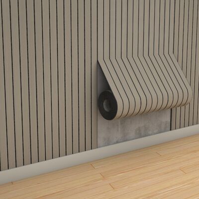 Los paneles de pared de listones de madera blanda con capa de espuma IXPE para la decoración del hogar de bienestar