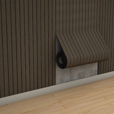 Papel pintado de madera flexible del panel de pared de la protección ignífuga del PVC para la decoración casera