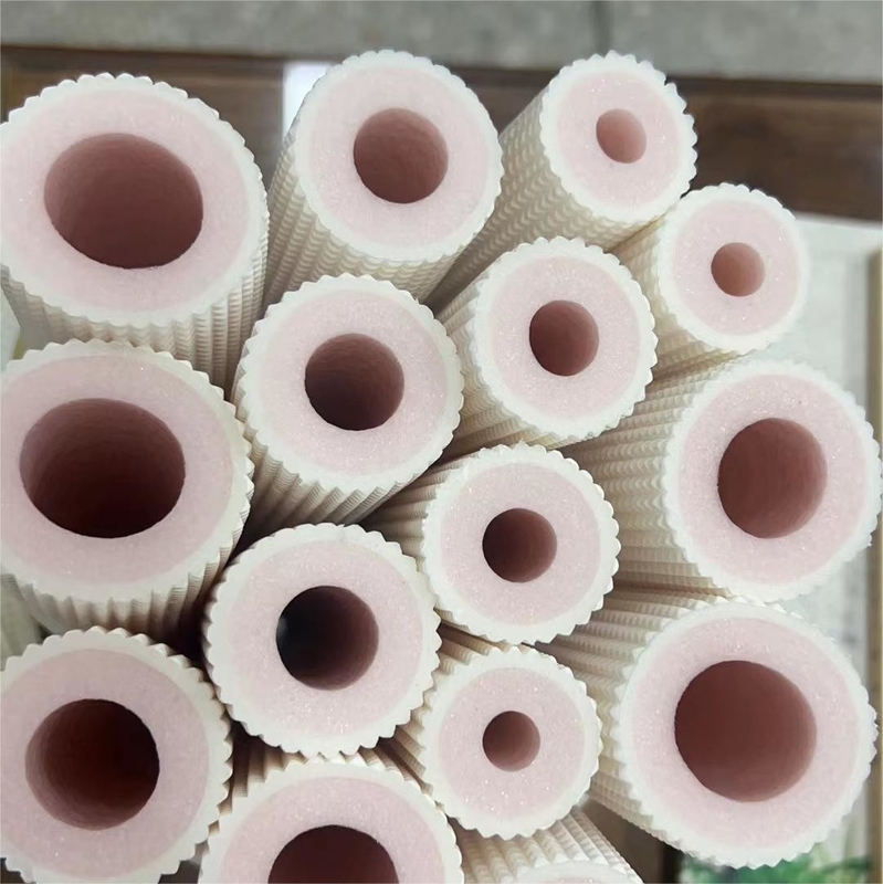 Pipa de aislamiento de espuma autoadhesiva para climatización, tubería de aislamiento de espuma XPE para edificios de sistemas de climatización