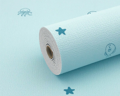 Papel de pared de espuma 3D elástico antibacteriano para niños de varios colores para el hospital