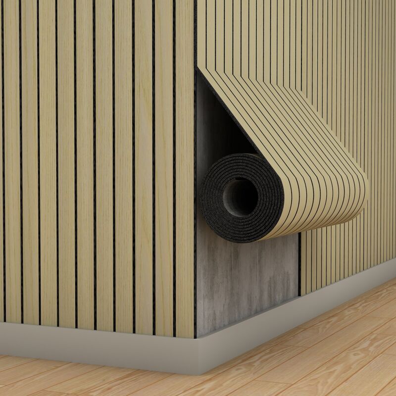 Papel pintado de madera flexible del panel de pared de la protección ignífuga del PVC para la decoración casera