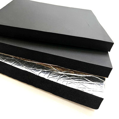 Carpeta de caucho celular EPDM autoadhesivo negro, papel de aluminio pegajoso espuma de un solo lado