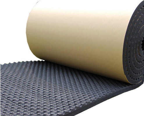 Elasticidad de impacto Adhesivo de espuma EPDM con respaldo de células cerradas y células abiertas Espuma de caucho