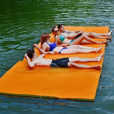 Logotipo personalizado Mochila de natación de espuma de celda cerrada de espuma Xpe Floating Oasis Lake Pad